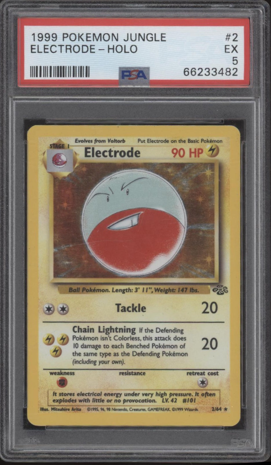 Electrode Pokemon Jungle Holo #2 PSA 5、Collector Store LLC Gaming、kayou
