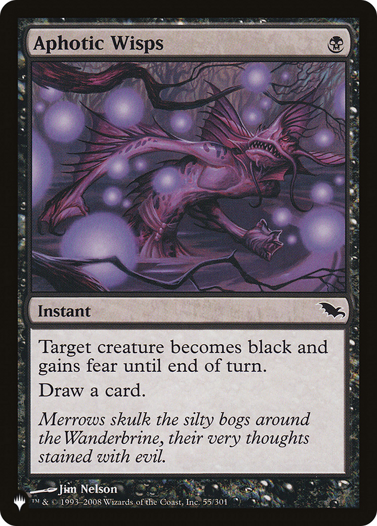 Aphotic Wisps (LIST-55/301) - The List、Wizards of the Coast、kayou