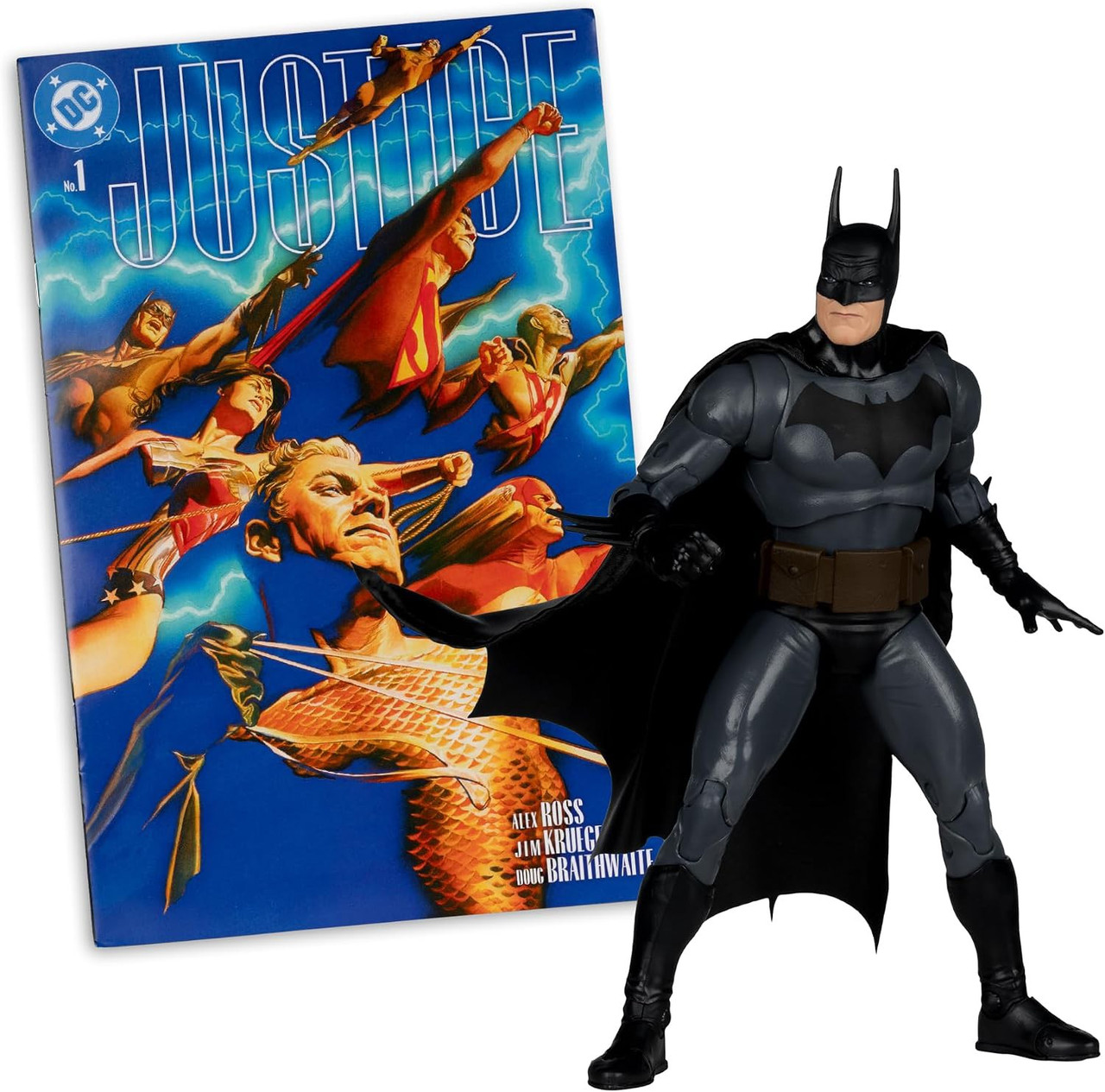 McFarlane Toys DC Direct Page Punchers Batman Action Figure with Comic Book Justice #1、ToyWiz、kayou