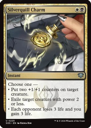 Silverquill Charm (SOS-225) - Secrets of Strixhaven、Wizards of the Coast、kayou