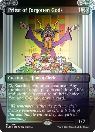 Priest of Forgotten Gods (Rainbow Foil) (SLD-2006) - Secret Lair Drop Series Foil、Wizards of the Coast、kayou