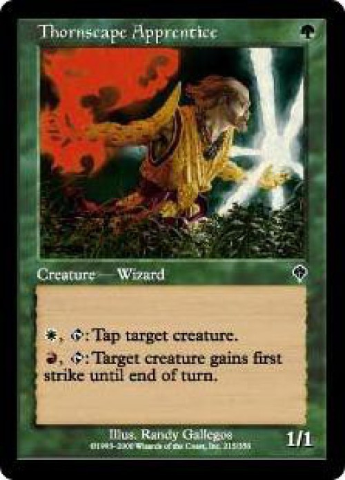 MtG Invasion Common Thornscape Apprentice #215、ToyWiz、kayou