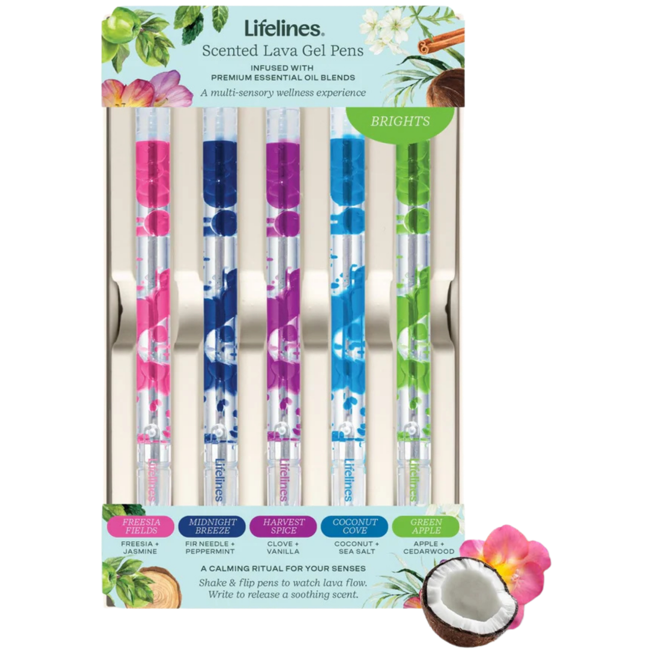 Lifelines: Scented Lava Pen Set - 5-Pack (Brights)、Lifelines、kayou