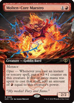 Molten-Core Maestro (Extended Art) (SOS-335) - Secrets of Strixhaven Foil、Wizards of the Coast、kayou