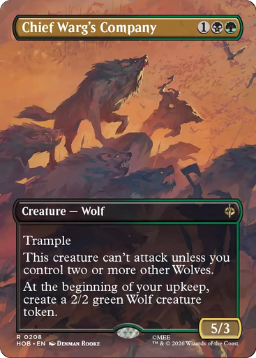 Chief Warg's Company (Borderless Scene Foil) | The Hobbit、Magic: The Gathering、kayou