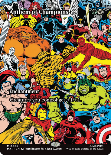 Anthem of Champions (Borderless Source Material) | Marvel Universe、Magic: The Gathering、kayou