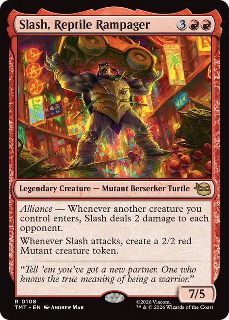 Slash, Reptile Rampager (Foil) | Teenage Mutant Ninja Turtles、Magic: The Gathering、kayou