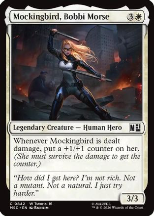 Mockingbird, Bobbi Morse (0842) (MSC-842) - Commander: Marvel Super Heroes、Wizards of the Coast、kayou