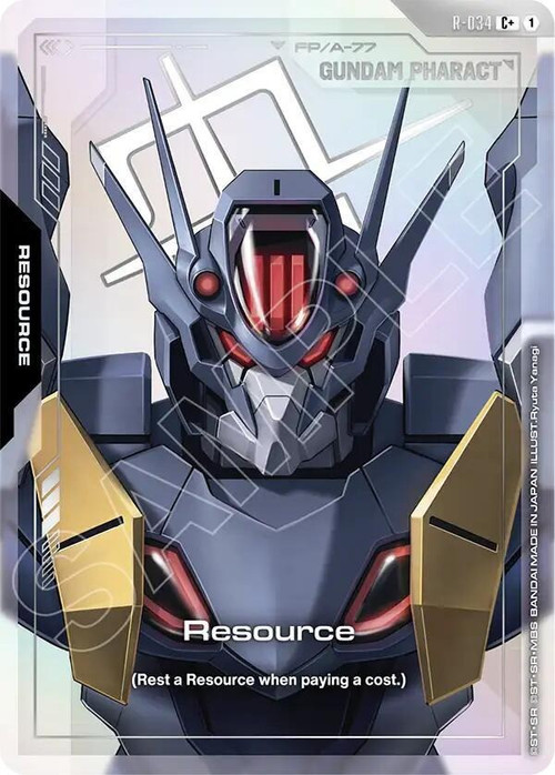 Gundam Trading Card Game Phantom Aria Common+ Resource R-034、ToyWiz、kayou