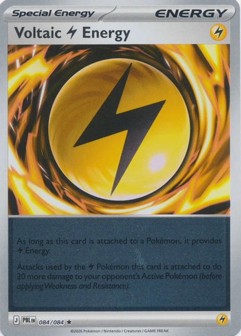 ME Pitch Black 084/084 Voltaic Lightning Energy (Reverse Holo)、Pokemon、kayou