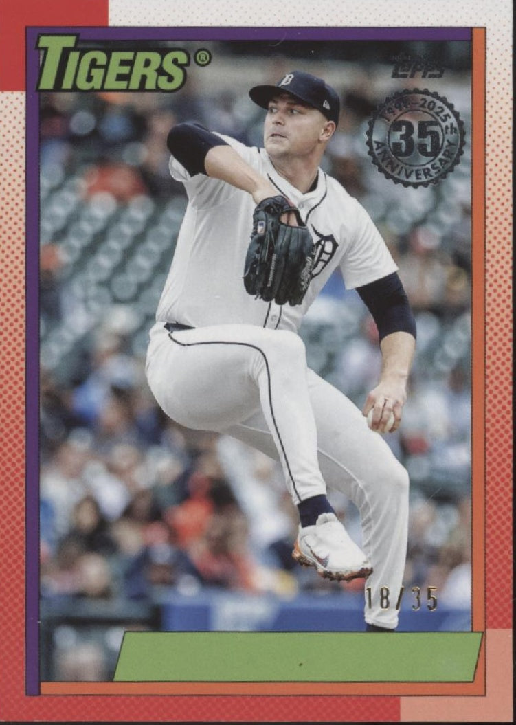 Tarik Skubal 2025 Topps 35th Anniversary '90 No Name SSP 18/35 #90B2-39、Collector Store LLC、kayou