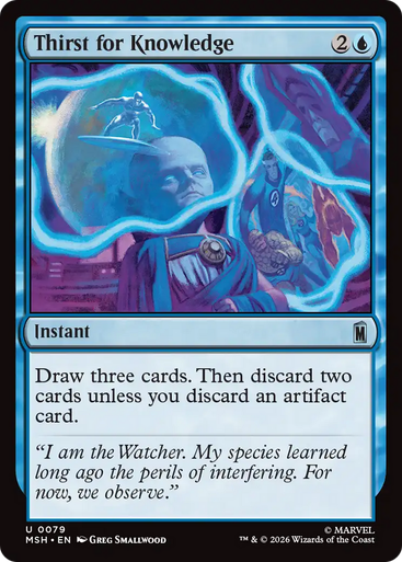 Thirst for Knowledge (Foil) | Marvel Super Heroes、Magic: The Gathering、kayou