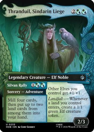 Thranduil, Sindarin Liege (Showcase) (HOB-233) - The Hobbit Foil、Wizards of the Coast、kayou