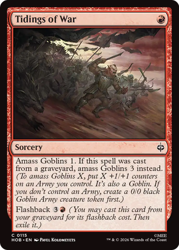 Tidings of War | The Hobbit、Magic: The Gathering、kayou