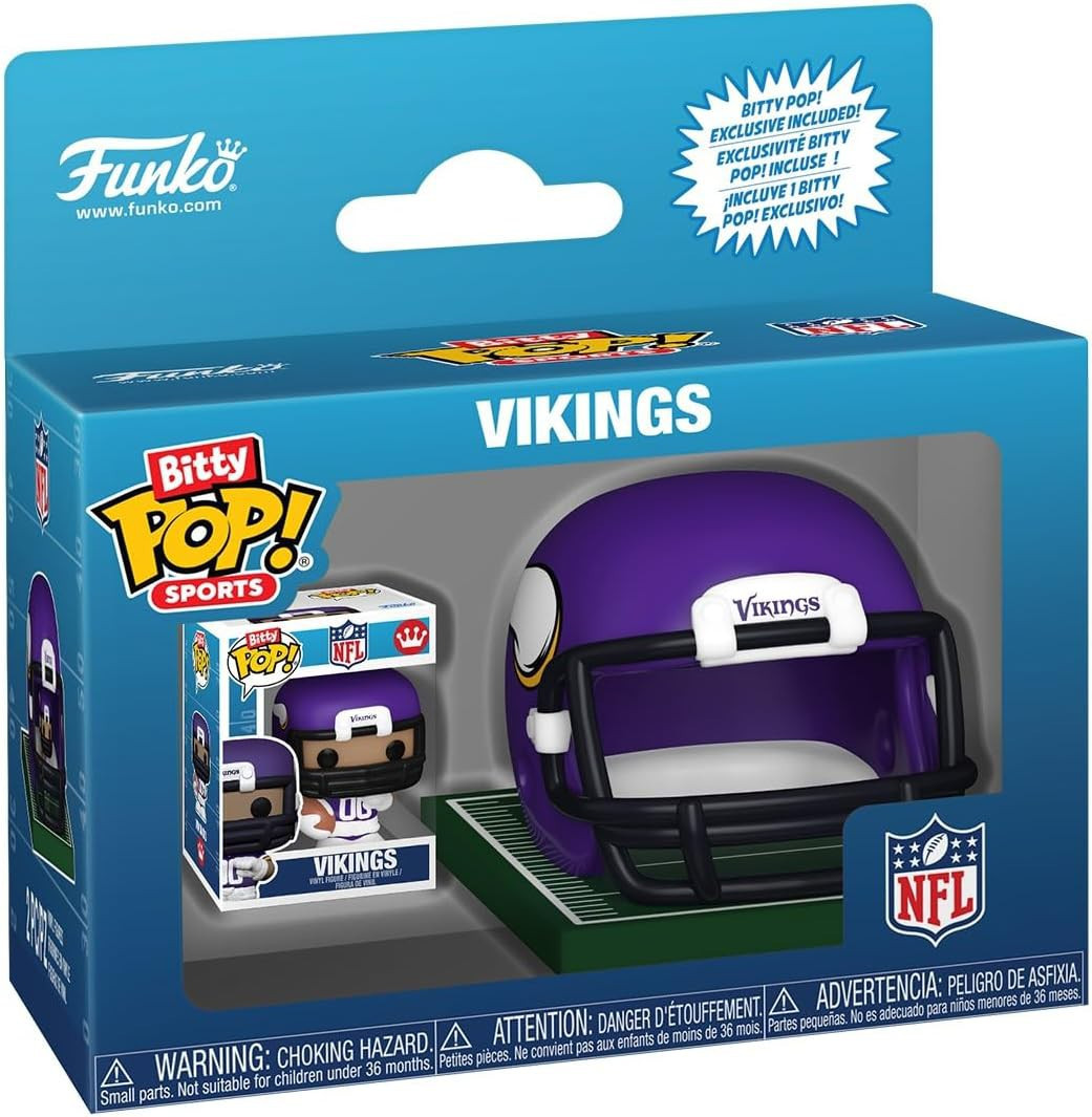 Funko NFL Bitty POP! Helmets Minnesota Vikings Vinyl Figure、ToyWiz、kayou