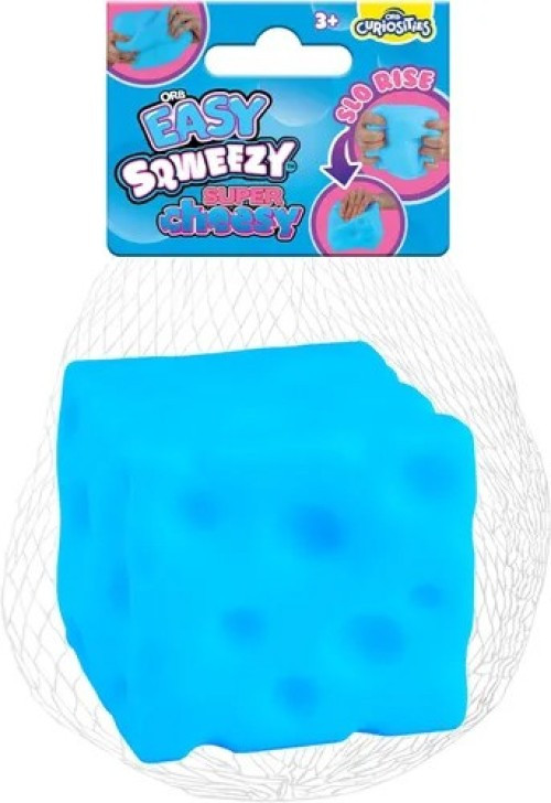 Easy Sqweezy Super Cheesy BLUE 4.5-Inch Squeeze Toy、ToyWiz、kayou