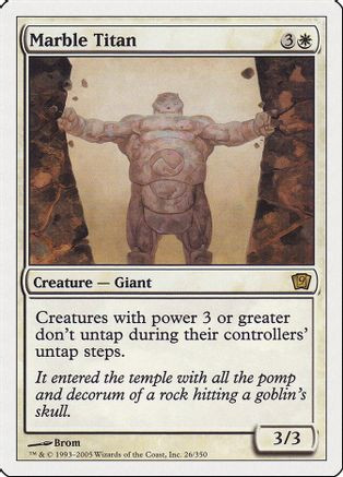 Marble Titan (9ED-026) - 9th Edition、Wizards of the Coast、kayou