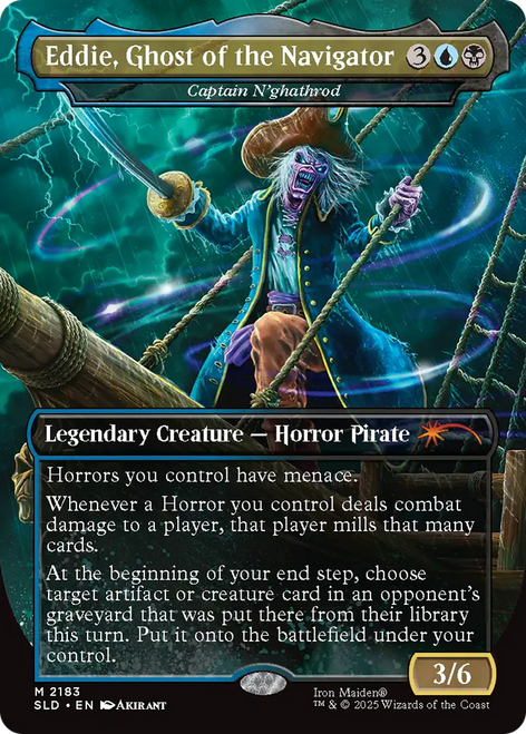 Captain N'ghathrod Eddie, Ghost of the Navigator (Secret Lair - Iron Maiden: Eddie Unchained) | Secret Lair Drops、Magic: The Gathering、kayou