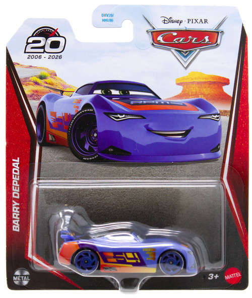 Disney / Pixar Cars 20th Anniversary Metal Barry DePedal Diecast Car、ToyWiz、kayou