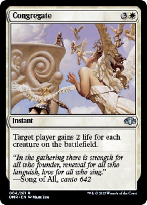 MtG Dominaria Remastered Uncommon FOIL Congregate #4、ToyWiz、kayou