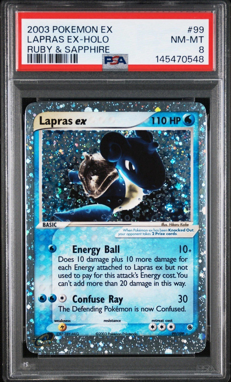 Pokemon Ruby & Sapphire Ultra Rare Lapras ex #99 PSA 8、ToyWiz、kayou