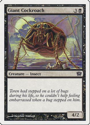 Giant Cockroach (9ED-133) - 9th Edition Foil、Wizards of the Coast、kayou
