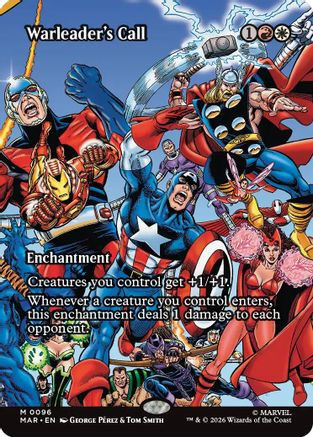 Warleader's Call (Borderless) (MAR-096) - Marvel Universe Eternal-Legal、Wizards of the Coast、kayou