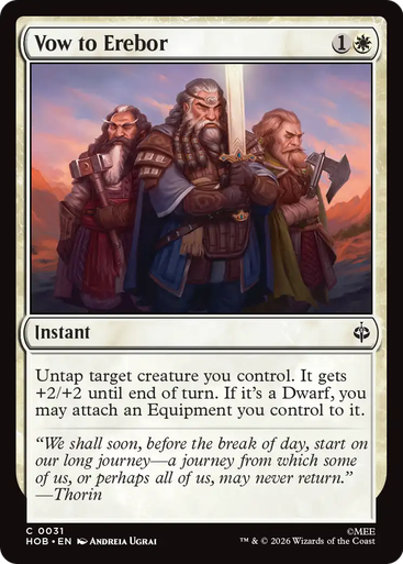 Vow to Erebor (Foil) | The Hobbit、Magic: The Gathering、kayou