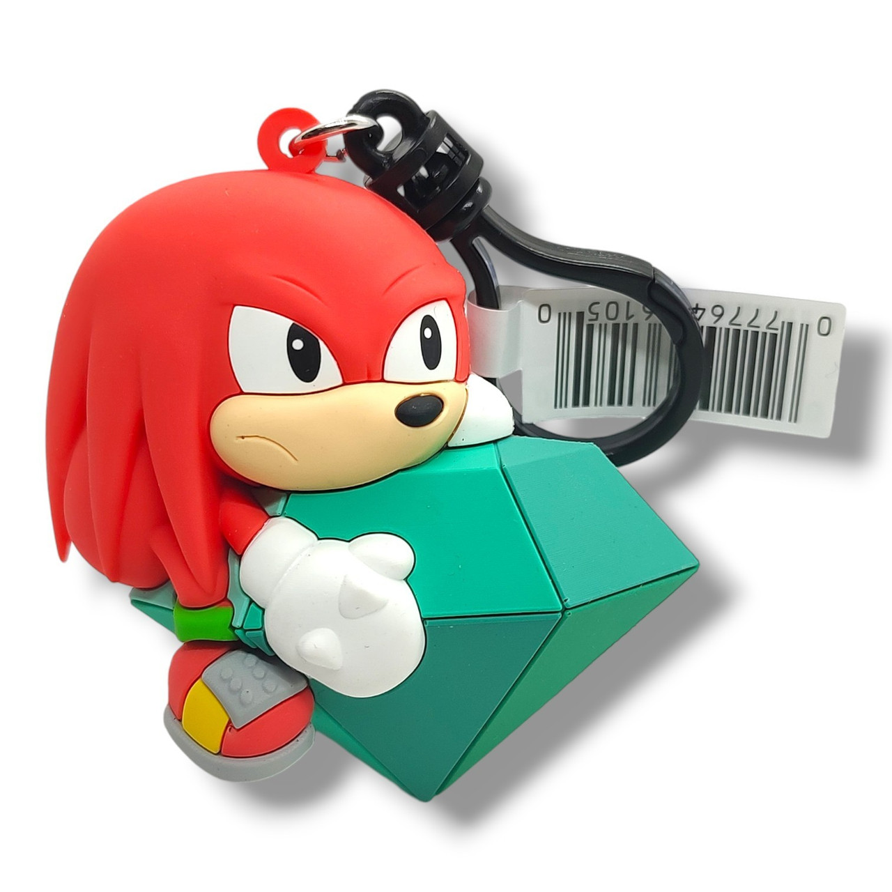 3D Figural Bag Clip Sonic the Hedgehog Series 6 Knuckles 2-Inch Minifigure Exclusive B Loose、ToyWiz、kayou