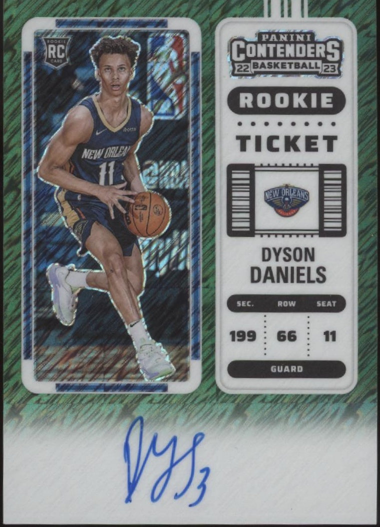 Dyson Daniels 2022-23 Panini Contenders Rookie Ticket Green Shimmer RC Auto、Collector Store LLC、kayou