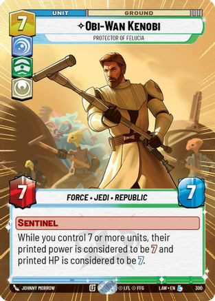 Obi-Wan Kenobi - Protector of Felucia (Hyperspace) (300) - A Lawless Time、Fantasy Flight Games、kayou