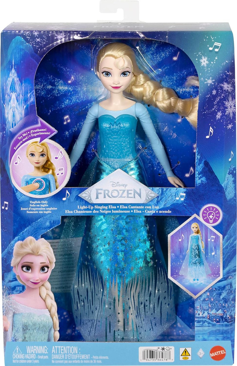 Disney Frozen Light-Up Singing Elsa 11.5-Inch Singing Doll、ToyWiz、kayou