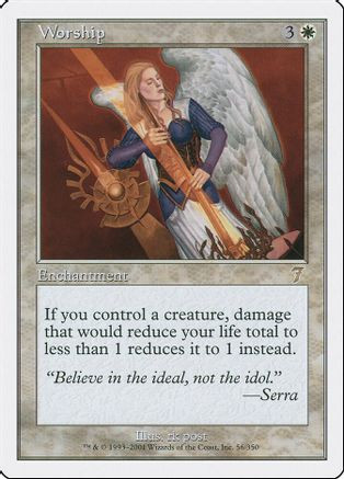 Worship (7ED-056) - 7th Edition、Wizards of the Coast、kayou