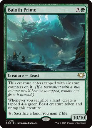 Baloth Prime (EOC-013) - Commander: Edge of Eternities、Wizards of the Coast、kayou