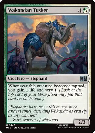 Wakandan Tusker (MSC-748) - Commander: Marvel Super Heroes、Wizards of the Coast、kayou