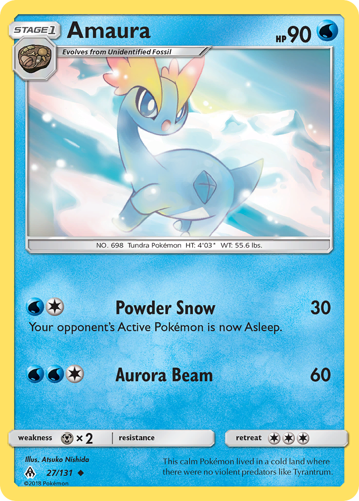 Amaura 27/131 - Forbidden Light Reverse Holofoil (HP)、The Pokémon Company、kayou
