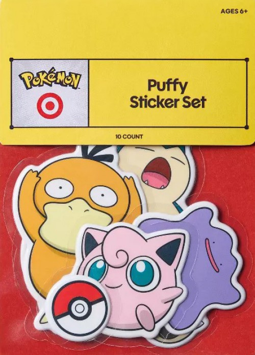 Pokemon Exclusive Puffy Sticker Set 10 Piece、ToyWiz、kayou