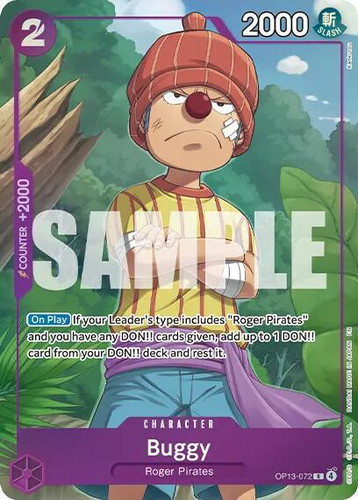 Buggy (Premium Card Collection -Best Selection Vol. 6-) (OP13-072) One Piece Promotion Cards Foil、GameNerdz、kayou