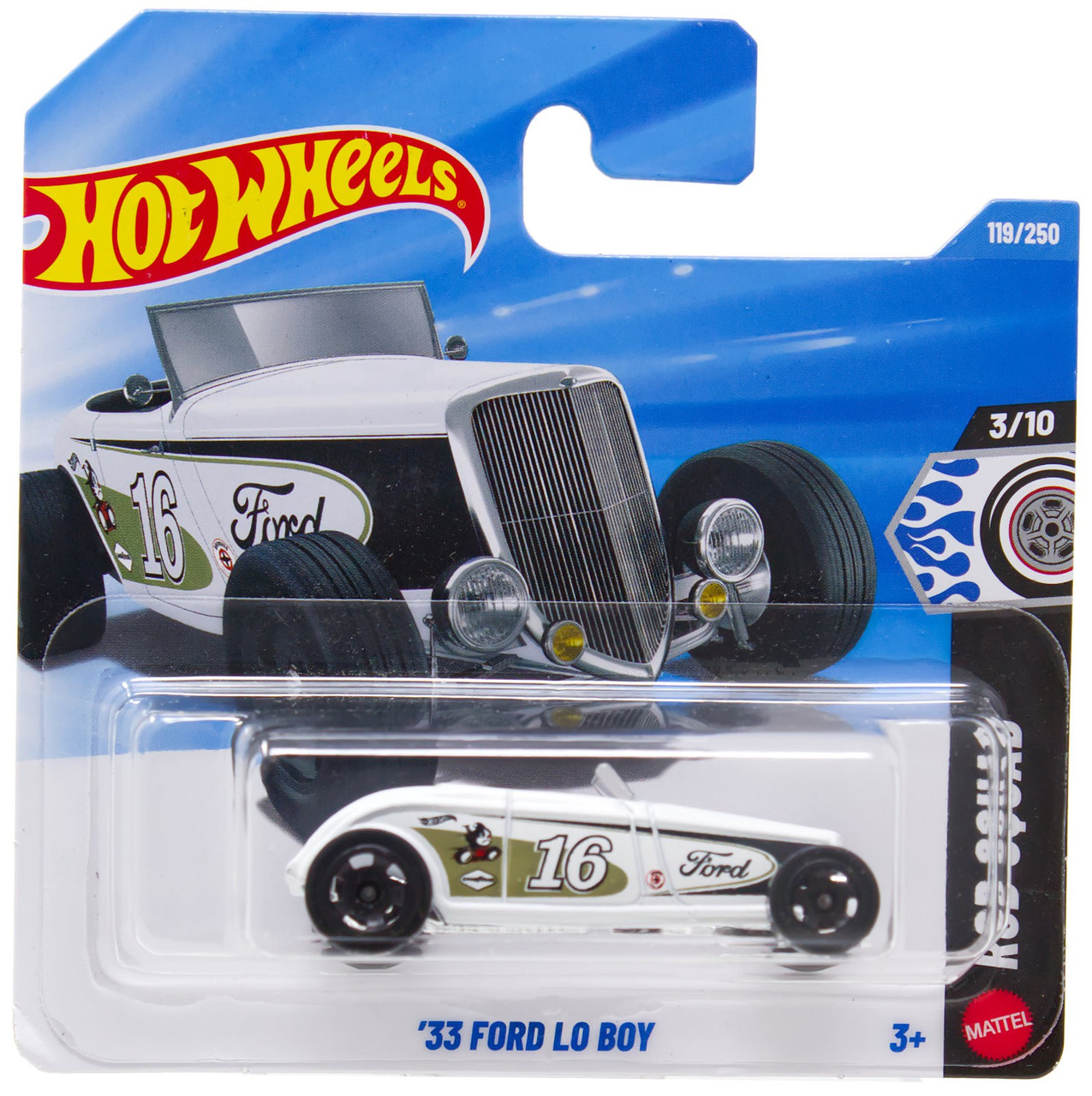 Hot Wheels Rod Squad '33 Ford Lo Boy Diecast Car、ToyWiz、kayou