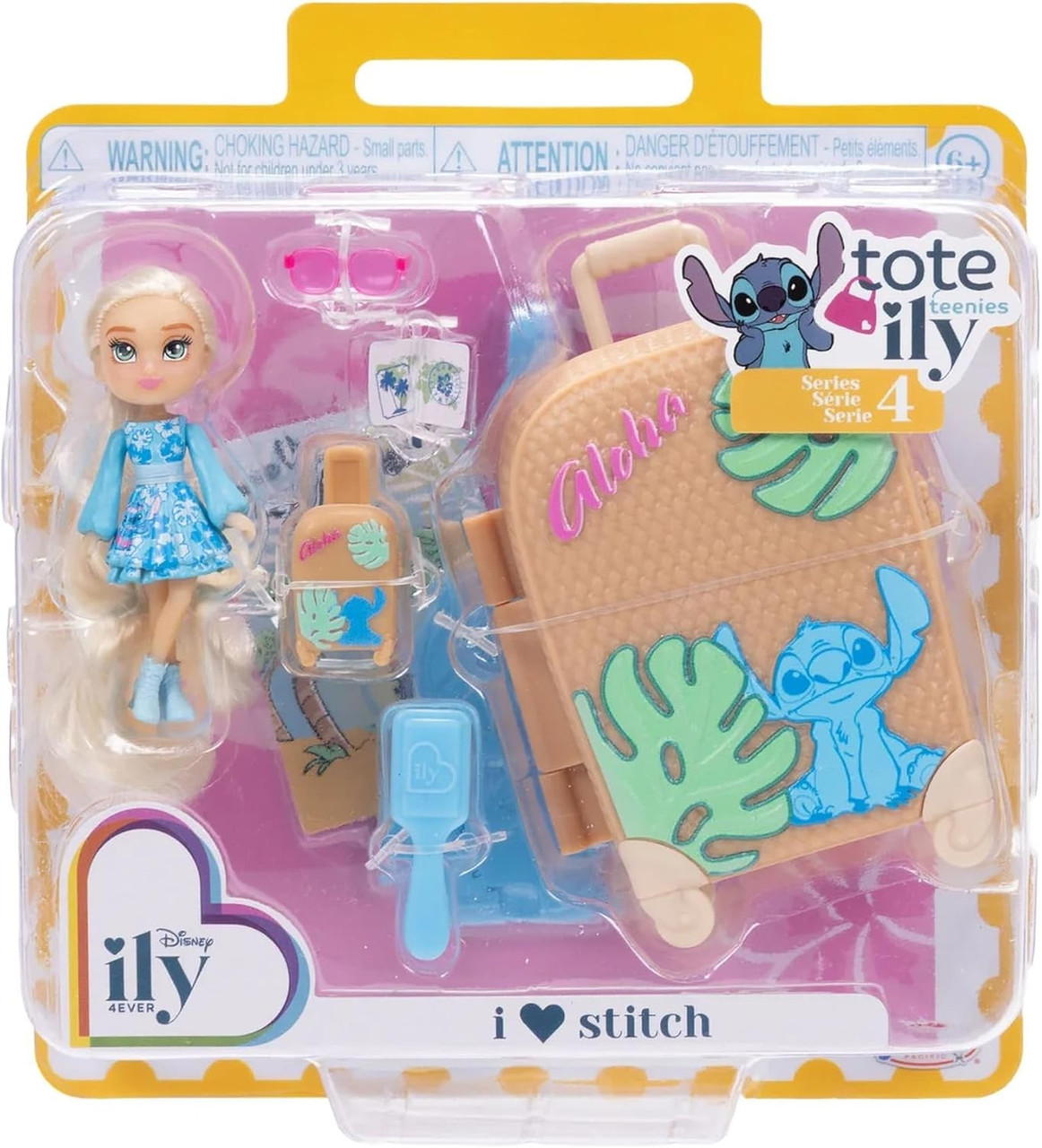 Disney ily 4EVER Tote Ily Teenies Series 4 I Love Stitch 2-Inch Mini Doll、ToyWiz、kayou