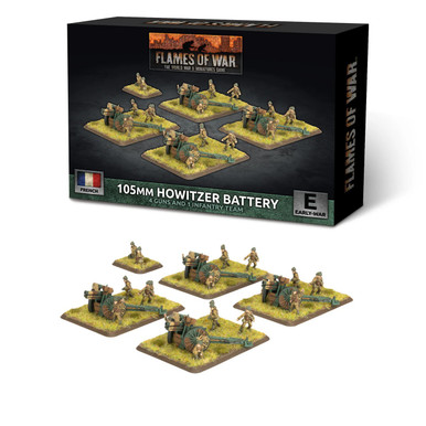 Flames of War - French: 105mm Howitzer Battery (x5)、Gale Force Nine、kayou