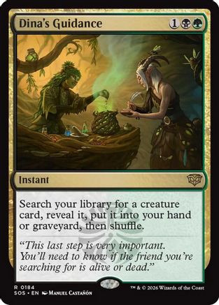 Dina's Guidance (SOS-184) - Secrets of Strixhaven Foil、Wizards of the Coast、kayou