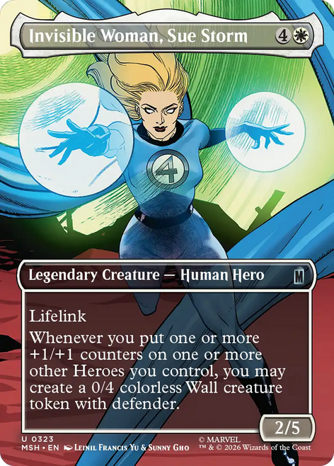 Invisible Woman, Sue Storm (Borderless Scene Foil) | Marvel Super Heroes、Magic: The Gathering、kayou
