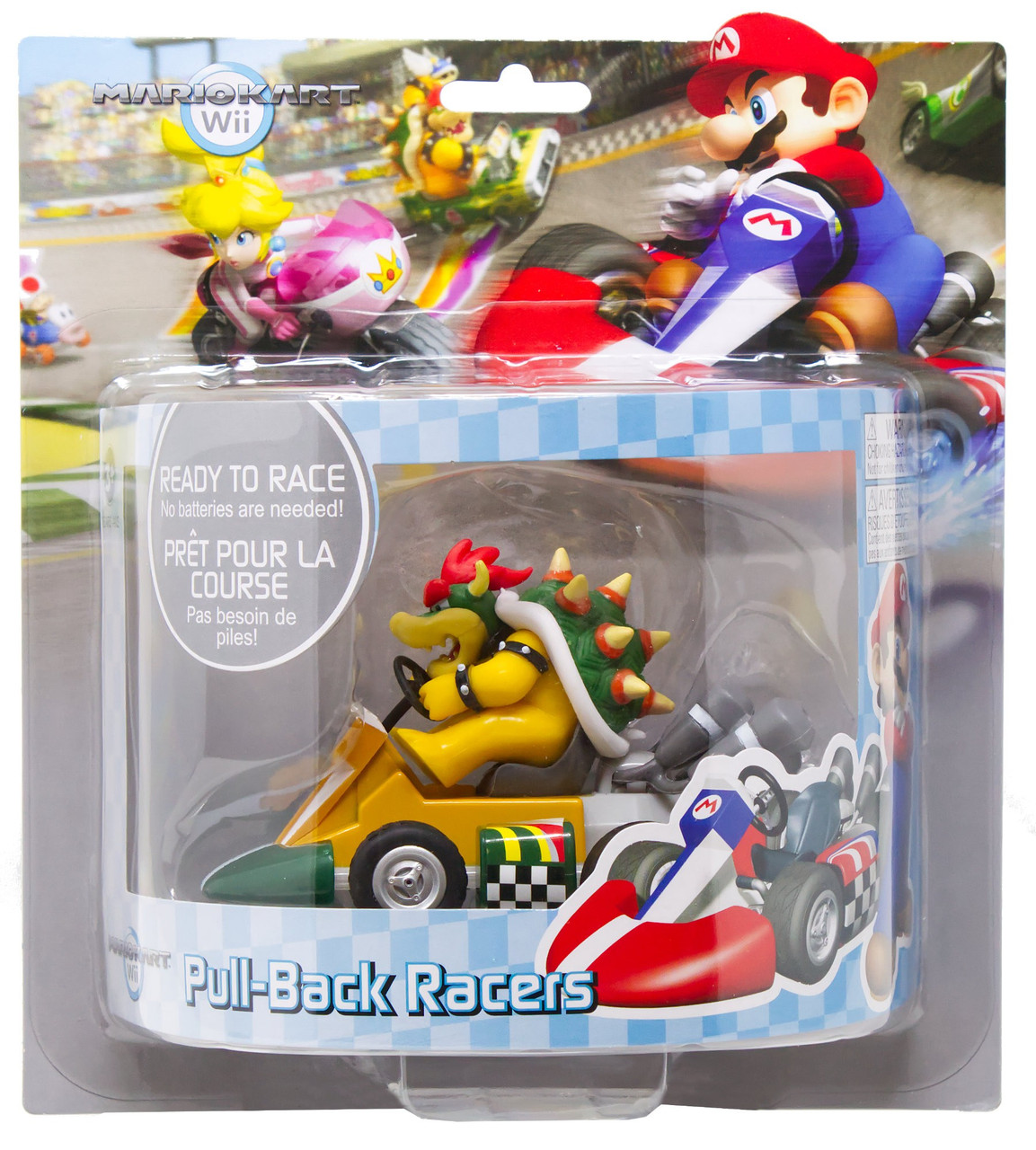 Super Mario MarioKart Wii Pull-Back Racers Bowser Pull-Back Car、ToyWiz、kayou
