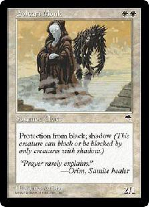 MtG Tempest Uncommon Soltari Monk #45 Lightly Played、ToyWiz、kayou