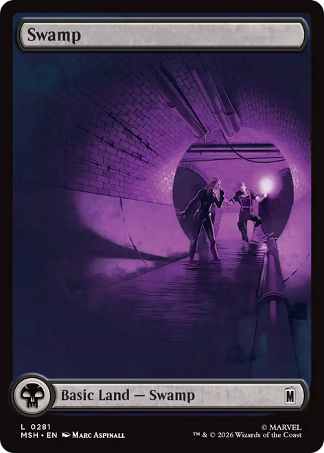 Swamp (#281) (Full Art) | Marvel Super Heroes、Magic: The Gathering、kayou