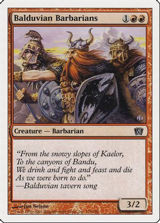 Balduvian Barbarians (8ED-176) - 8th Edition Foil、Wizards of the Coast、kayou