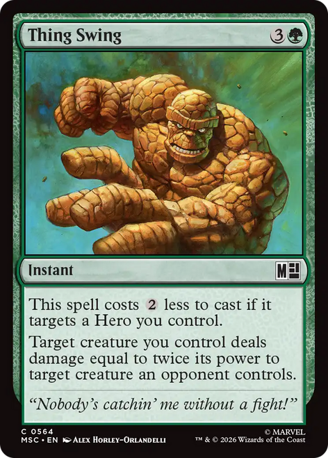 Thing Swing (Foil) | Marvel Super Heroes Commander、Magic: The Gathering、kayou
