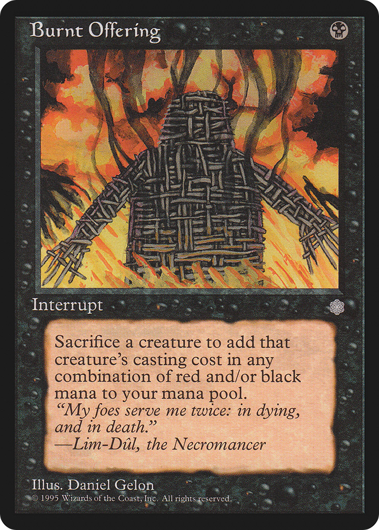 Burnt Offering (ICE-116) - Ice Age (HP)、Wizards of the Coast、kayou