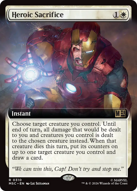 Heroic Sacrifice (Extended Art) | Marvel Super Heroes Commander、Magic: The Gathering、kayou